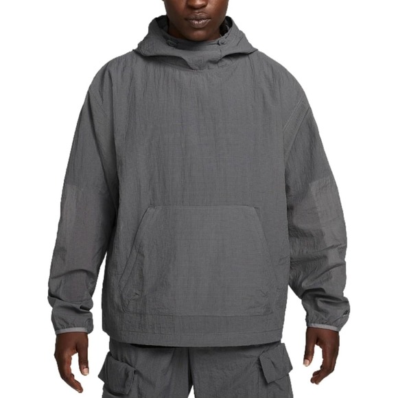 Nike Tech Pack Woven Mesh Pullover Hoodie Lightweight FN2632 068 Medium NWT $130